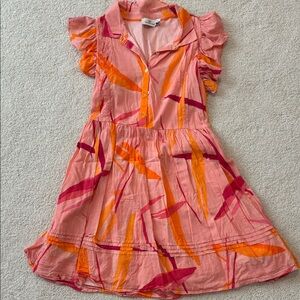 Vineyard Vines Pink and Orange Kids Dress